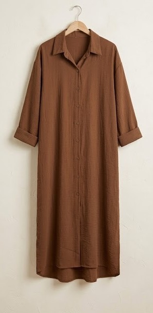 Cami-Vestido Crepe Largo en percha